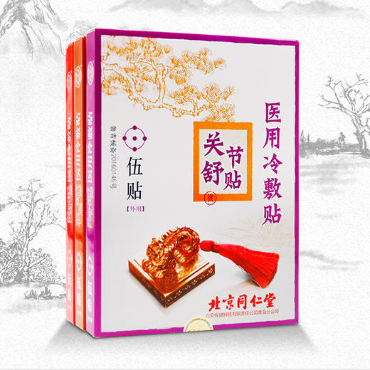 【口碑品牌】北京同仁堂医用冷敷贴 商品图0