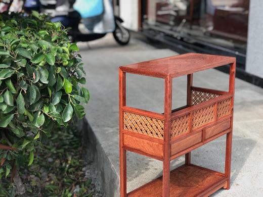 红桥红  家具严选  缅甸花梨（大果紫檀）  【缅花博古架/茶棚】 商品图6