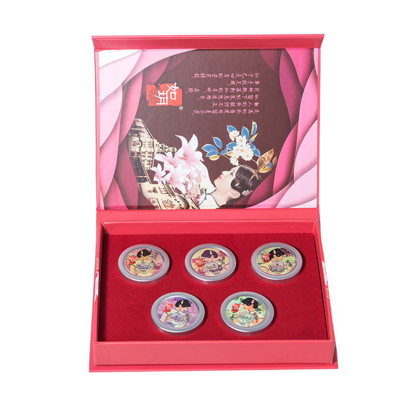 如玥老上海香水香膏礼盒套装淡香复古国货固体女人古典