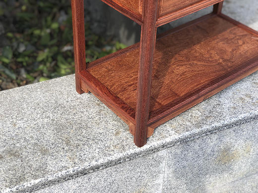 红桥红  家具严选  缅甸花梨（大果紫檀）  【缅花博古架/茶棚】 商品图8