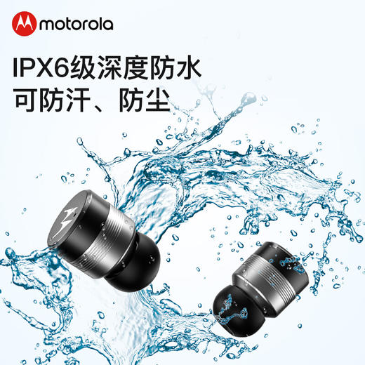 摩托罗拉（Motorola）VerveBuds400 真无线蓝牙耳机 迷你入耳式运动耳机 通用苹果华为小米手机（黑/蓝/玫瑰金）  商品图1