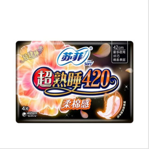 苏菲超熟睡420柔棉感夜用4片