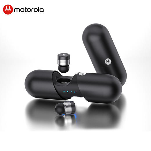 摩托罗拉（Motorola）VerveBuds400 真无线蓝牙耳机 迷你入耳式运动耳机 通用苹果华为小米手机（黑/蓝/玫瑰金）  商品图0