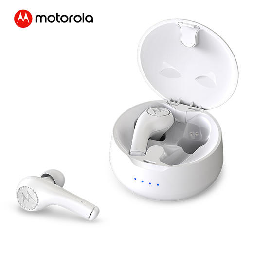 摩托罗拉（Motorola）VerveBuds 500真无线蓝牙耳机 双麦降噪高清通话 重低音5.0智能配对（黑色/白色） 商品图3