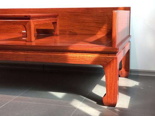 红桥红  家具严选  缅甸花梨（大果紫檀）  【直腿罗汉床两件套】 商品图5