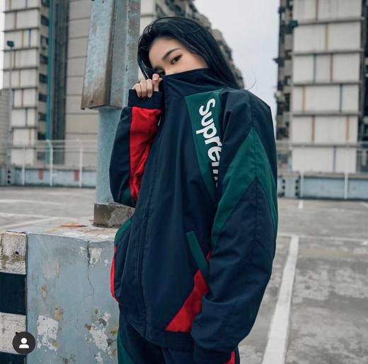 拼接風衣  20SS Paneled Track Jacket 黑色 S-XL 女款 商品图0