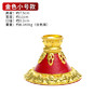 手摇转经轮底座红皮合金莲花底座佛教用品密宗手摇转经筒底座大小号 商品缩略图5