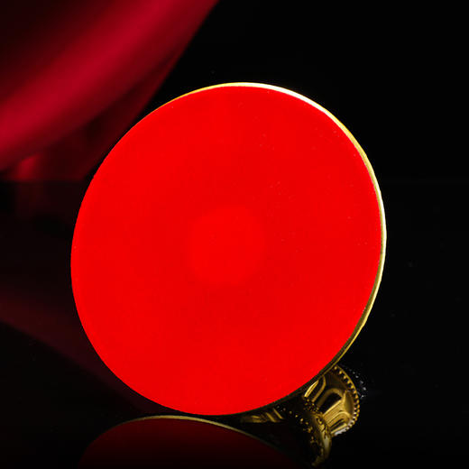 手摇转经轮底座红皮合金莲花底座佛教用品密宗手摇转经筒底座大小号 商品图4