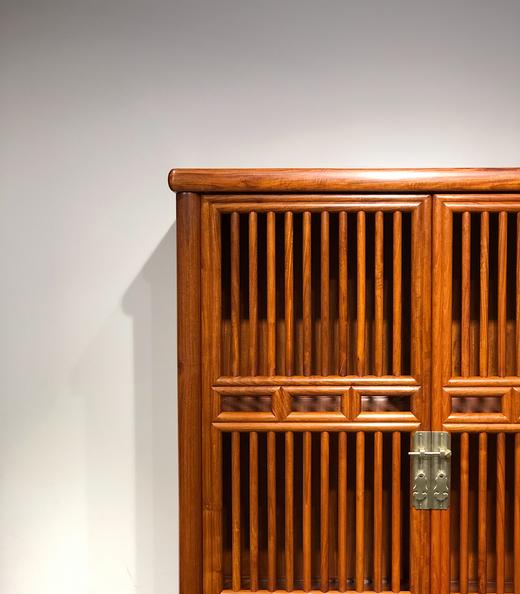 红桥红  家具严选  缅甸花梨（大果紫檀）  【直棂架格组合】 商品图4
