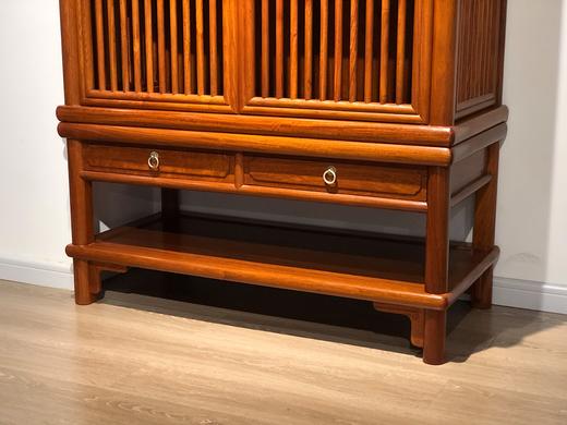 红桥红  家具严选  缅甸花梨（大果紫檀）  【直棂架格组合】 商品图7