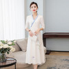 FMN-FS6751汉服仙气中国风复古禅意女装交领手绘连衣裙 商品缩略图1