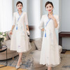 FMN-FS6751汉服仙气中国风复古禅意女装交领手绘连衣裙 商品缩略图0
