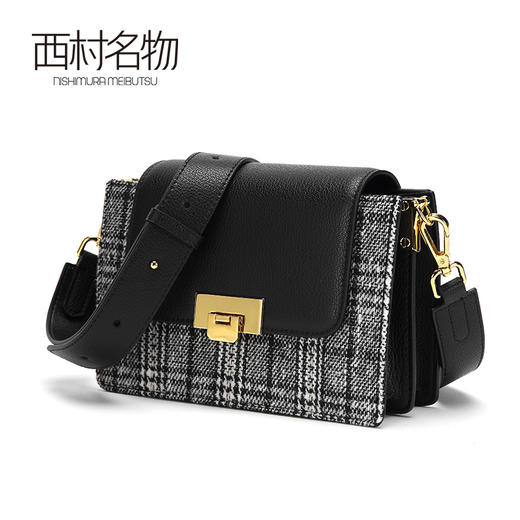 西村名物新品拼接淑女包包X384A42771 商品图3