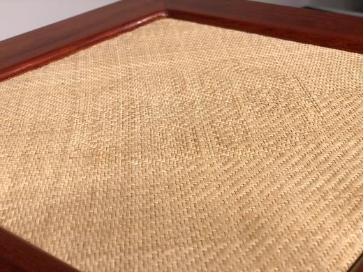 红桥红  家具严选  缅甸花梨（大果紫檀）  【编藤款瓜棱腿方凳】 商品图7