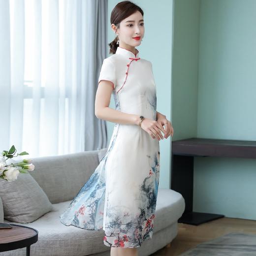 FF-XF5828新品老上海年轻款改良中国风优雅复古旗袍连衣裙 商品图1