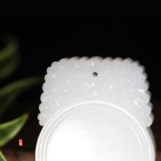 和田玉（羊脂玉）玉牌--云纹无字牌   105.83g 商品图1