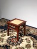 红桥红  家具严选  缅甸花梨（大果紫檀）  【编藤款瓜棱腿方凳】 商品缩略图6
