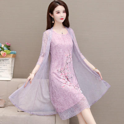 WEJLNH-YWA10印花两件套装连衣裙 商品图3