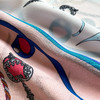 QCJZ-401249粉色夏新款宽松圆领短袖印花上衣 商品缩略图4