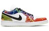 Air Jordan 1 Low  aj1星云 货号：星云的图案主打，扎染的多色渐变鞋面犹如浩瀚星空，实际上则是代表着构想出来的一颗篮球运动盛行的星球，撞色拼接搭载夜光外底，规格不俗，吸睛效果也极强。 商品缩略图2