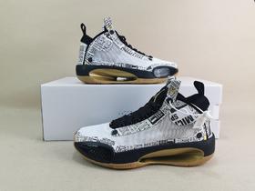 aj34乔丹34代高帮新配色 黑人月
