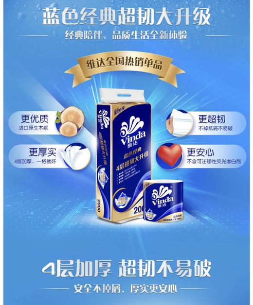 2张魅力红酒卡（不含红酒）送维达蓝色经典卷纸27卷-让您一整年居家无忧！-CG 商品图2