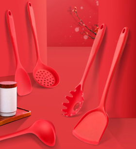  炒菜不伤锅！德国品质，火爆亚马逊的硅胶厨具套装！ 