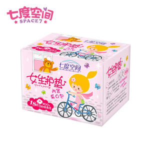 七度空间卫生巾女生护垫18片*QDBN618 商品图1