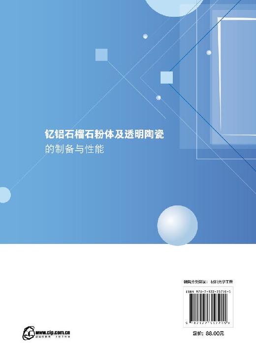 钇铝石榴石粉体及透明陶瓷的制备与性能 李金生 钇铝石榴石粉体材料制备技术书籍 透明陶瓷制备光学性能分析 粉体设计制备表征优化 商品图1