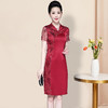 LC-1965新款夏季中年洋气高贵年轻婆婆礼服裙子 商品缩略图1