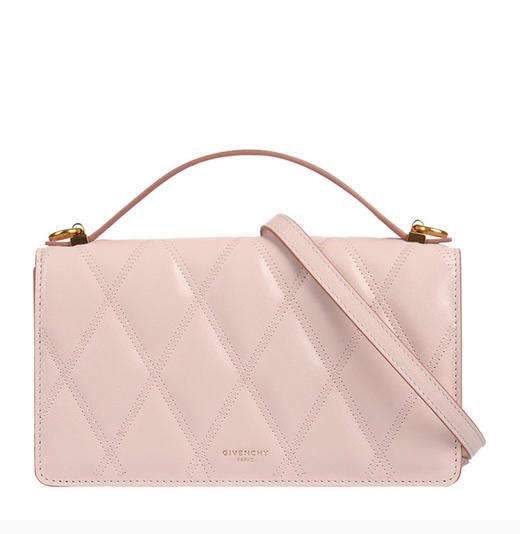 Givenchy/纪梵希 女士山羊皮菱形绗缝皮革粉色迷你单肩斜挎包GI2025769872 商品图0