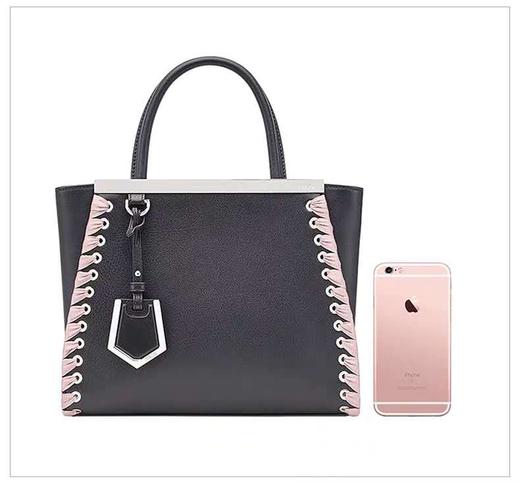 FENDI/芬迪 女士黑色休闲牛皮提挎两用手提包 FE2925790099 商品图2