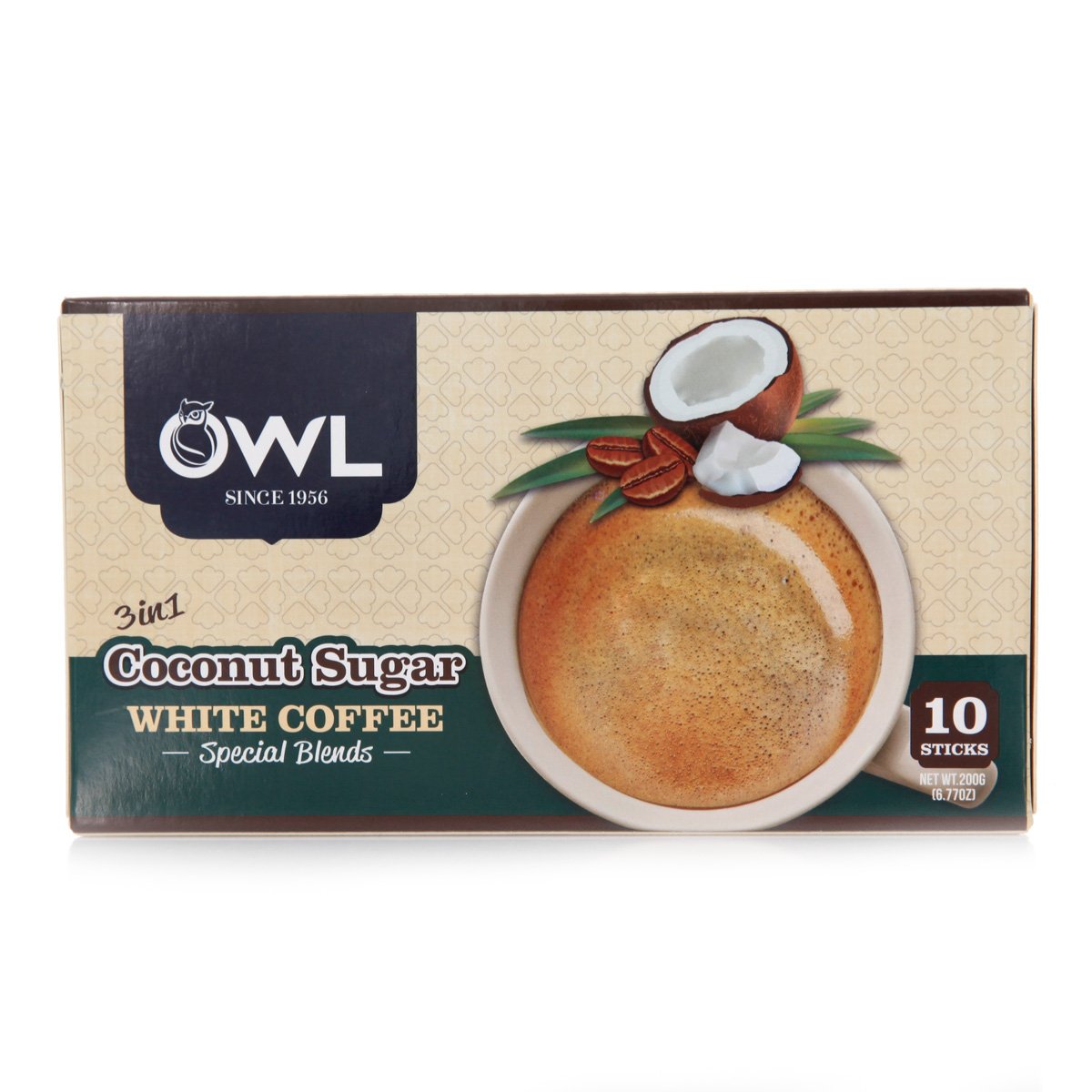 owl white coffee tarik coconut sugar 白咖啡椰子口味200g 韩国