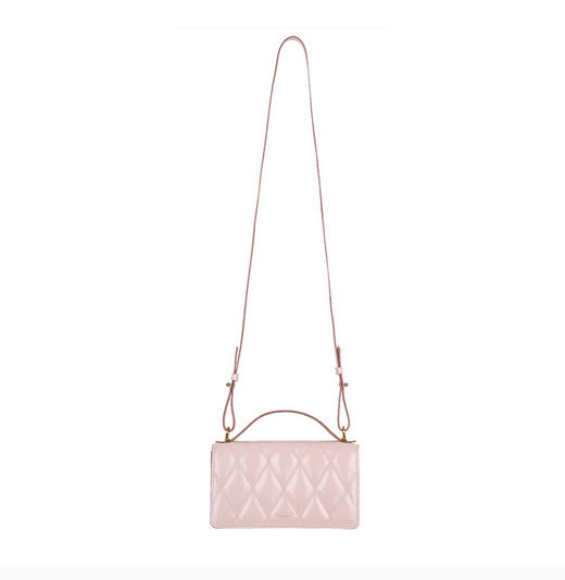 Givenchy/纪梵希 女士山羊皮菱形绗缝皮革粉色迷你单肩斜挎包GI2025769872 商品图2
