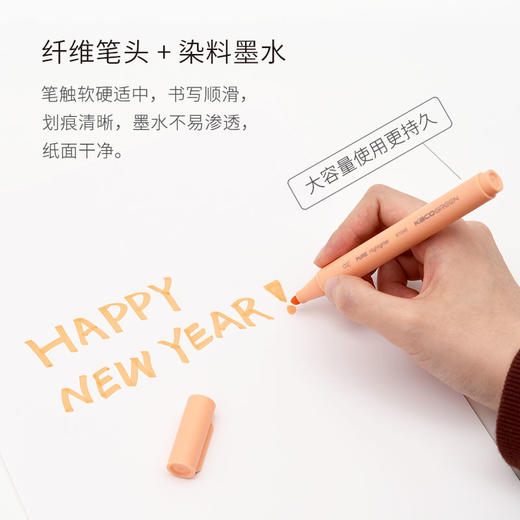 KACO荧光笔5支装 糖果色记号笔马卡龙彩色标记划重点学生用办公用文具礼物文创 商品图1