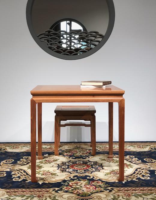 红桥红  家具严选  缅甸花梨（大果紫檀）  【小课桌两件套】 商品图1