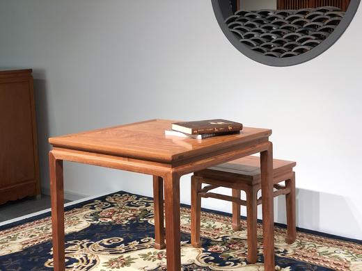 红桥红  家具严选  缅甸花梨（大果紫檀）  【小课桌两件套】 商品图3