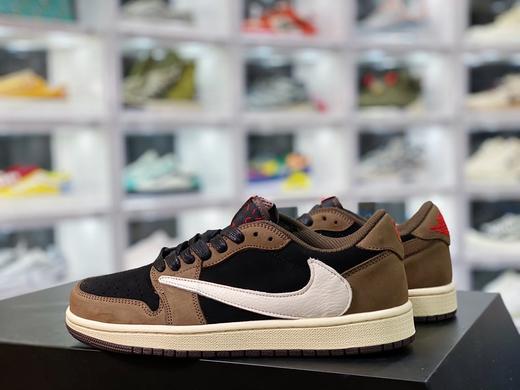 必备潮品 Travis Scott x Air Jordan 1 Low  AJ1 低帮倒钩 TS联名板鞋 反向倒勾 货号：CQ4277-001匠心之作 拒绝炒价 Size：36-45 商品图1