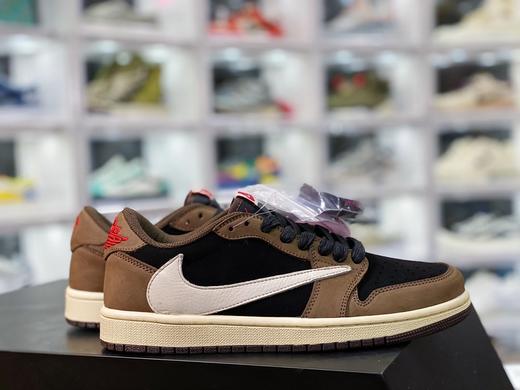 必备潮品 Travis Scott x Air Jordan 1 Low  AJ1 低帮倒钩 TS联名板鞋 反向倒勾 货号：CQ4277-001匠心之作 拒绝炒价 Size：36-45 商品图0