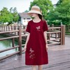 MQ-1753-6977夏新款大码宽松遮肉过膝连衣裙YY 商品缩略图2