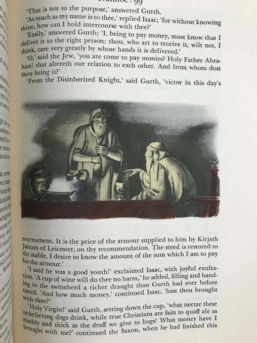 司各特《艾凡赫》 爱德华·威尔森彩色插图 豪华皮装18开 商品图11