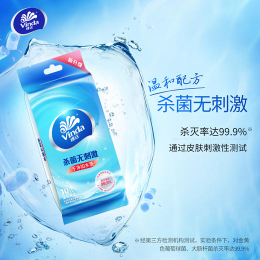 维达(Vinda) 湿巾纸巾 洁肤卫生湿巾 10片/包 独立装（新旧产品交替发货） 商品图1