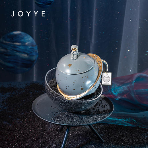 预售星际逐梦马克杯带盖未来星球宇宙JOYYE创意时尚个性潮流男女送礼别致施华洛茶水杯礼物文创30天内发货 商品图2