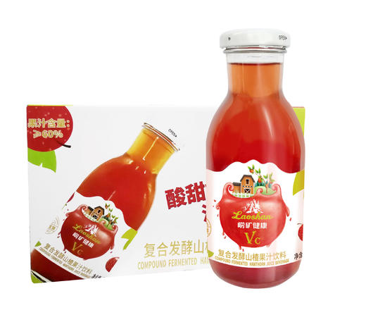 【崂矿健康】 复合发酵山楂汁 260ml*15瓶/箱 商品图1