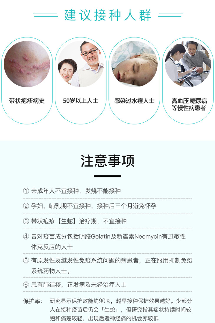 北京莱佛士医院带状疱疹疫苗预防带状疱疹(生蛇)2次接种预约代订50岁