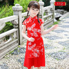 KNE-女童旗袍表演服 夏装儿童古装中国风女孩连衣裙潮 商品缩略图1