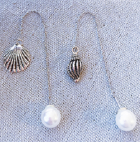 【周边】纯银不对称海螺耳线