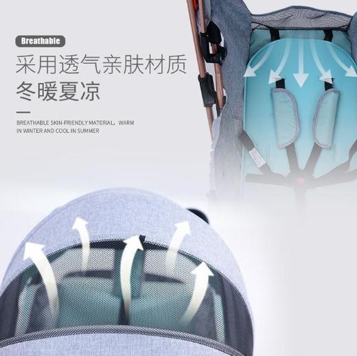 【婴儿车】*可坐躺折叠轻便携带双向宝宝伞车新生幼儿童婴儿车 商品图2