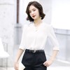XP-6316XXN女韩版职业装 2020新款v领短袖工作服 商品缩略图3