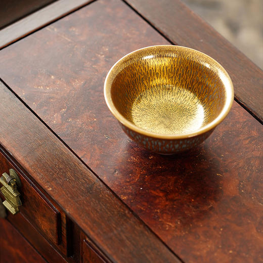 龙德堂陶艺 范泽锋烧 金丝玉毫天目盏-敞口（小） (库存请咨询客服) 商品图3